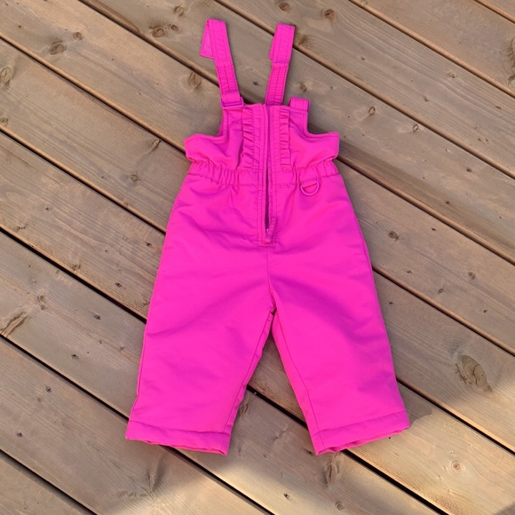 3/$20, Wonderkids pink skisuit/snowpants, size 18 months - Picture 4 of 10